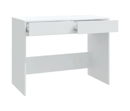 Rašomasis Stalas, Baltas, 101X50X76,5cm Apdirbta Mediena
