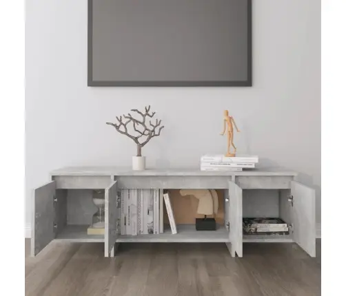 Televizoriaus Spintelė, Betono, 120X30X40,5cm Apdirbta Mediena
