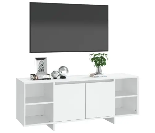 Tv Skapītis, Balts, 130X35X50 Cm, Inženierijas Koks Vidaxl