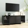 Televizoriaus Spintelė, Juodos Spalvos, 130X35X50cm Mdp