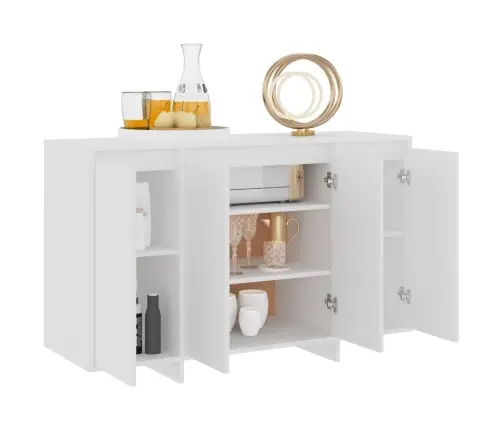 Šoninė Spintelė, Baltos Spalvos, 120X41X75cm Mdp Šoninė Spintelė, Baltos Spalvos, 120X41X75cm Mdp