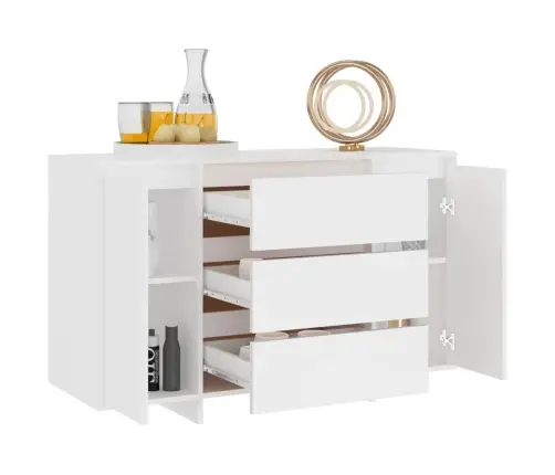 Kumode Ar 3 Atvilktnēm, Balta, 120X41X75 Cm, Inženierijas Koks Vidaxl Kumode Ar 3 Atvilktnēm, Balta, 120X41X75 Cm, Inženierijas Koks Vidaxl