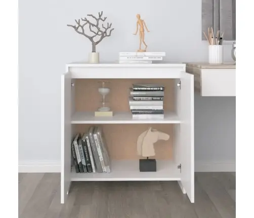 Kumode, Balta, 70X41X75 Cm, Inženierijas Koks Vidaxl