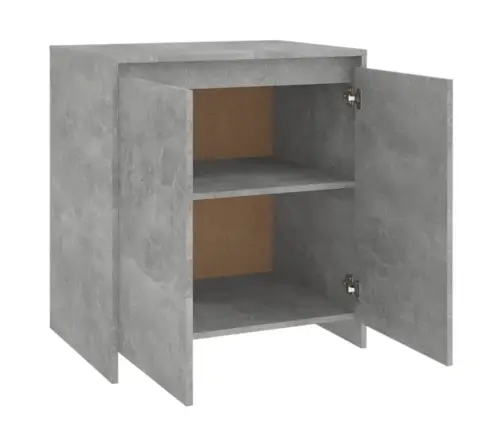 Kumode, Betona Pelēka, 70X41X75 Cm, Inženierijas Koks Vidaxl