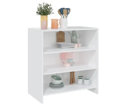 Kumode, Balta, 70X40,5X75 Cm, Inženierijas Koks Vidaxl