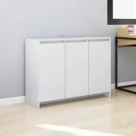 Kumode, Balta, 102X33X75 Cm, Inženierijas Koks Vidaxl