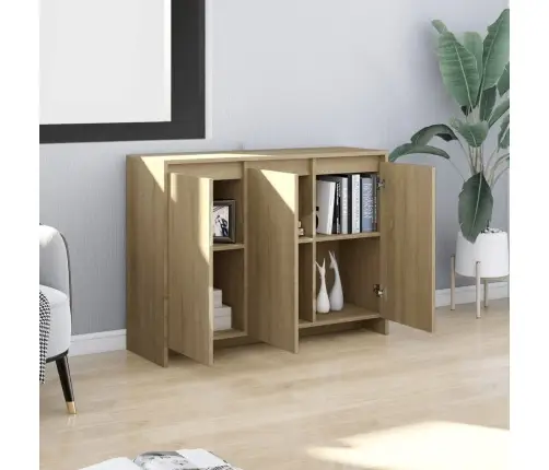 Puhvetkapp, Sonoma Tamm, 102X33X75 cm Tehispuit