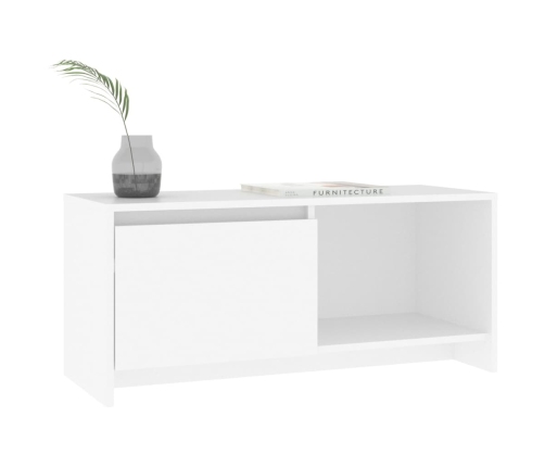 Tv Skapītis, Balts, 90X35X40 Cm, Inženierijas Koks Vidaxl