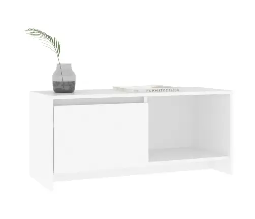 Telerikapp, Valge, 90 X 35 X 40 cm Puitlaastplaat
