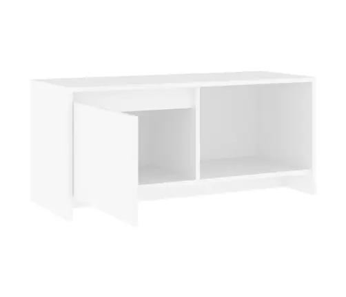 Telerikapp, Valge, 90 X 35 X 40 cm Puitlaastplaat