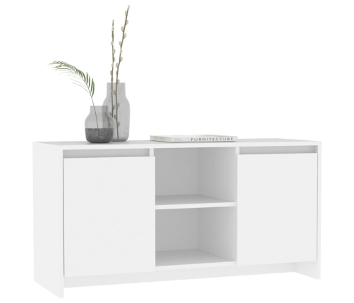 Tv Skapītis, Balts, 102X37,5X52,5 Cm, Inženierijas Koks Vidaxl