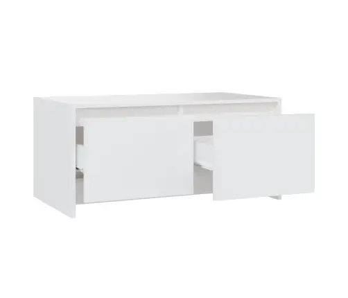 Kohvilaud, Valge, 90X50X41,5 cm Tehispuit