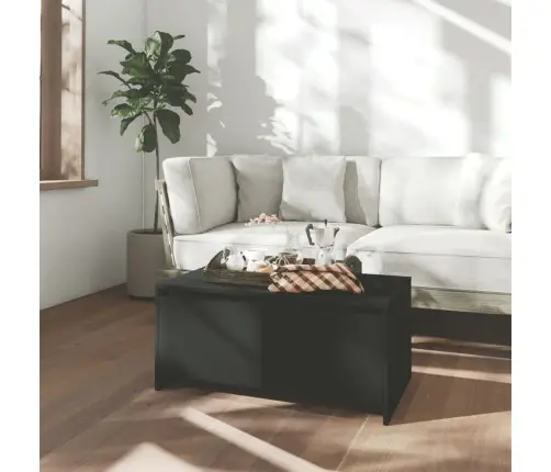 Kafijas Galdiņš, Melns, 90X50X41,5 Cm, Inženierijas Koks Vidaxl Kafijas Galdiņš, Melns, 90X50X41,5 Cm, Inženierijas Koks Vidaxl