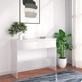 Konsoles Galdiņš, Balts, 100X35X76,5 Cm, Inženierijas Koks Vidaxl