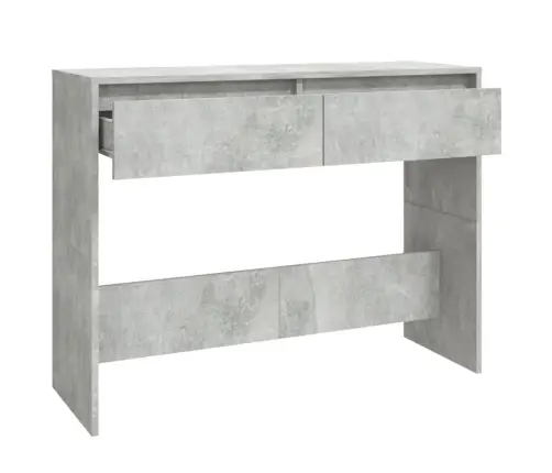 Konsoollaud, Betoonhall, 100X35X76,5 cm Tehispuit