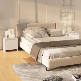 Naktsskapīši, 2 Gab., Balti, 45X34X44,5 Cm, Inženierijas Koks Vidaxl