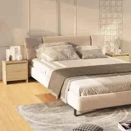 Naktsskapīši, 2 Gb., 45X34X44,5Cm Inženierijas Koks, Koka Krāsa Vidaxl