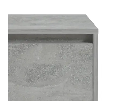 Naktsskapītis, Betona Pelēks, 45X34X44,5 Cm, Inženierijas Koks Vidaxl