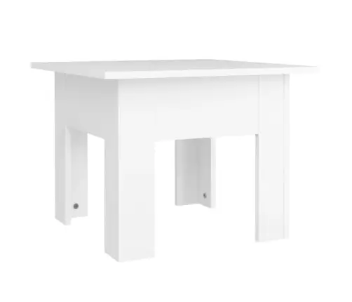 Kavos Staliukas, Baltos Spalvos, 55X55X42cm Apdirbta Mediena