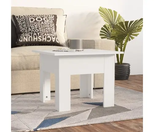 Kavos Staliukas, Baltos Spalvos, 55X55X42cm Apdirbta Mediena
