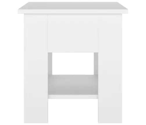 Kafijas Galdiņš, Balts, 40X40X42 Cm, Inženierijas Koks Vidaxl