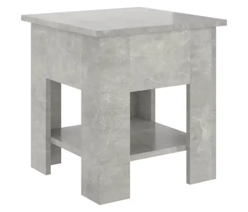 Kavos Staliukas, Betono Pilkas, 40X40X42cm Apdirbta Mediena Kavos Staliukas, Betono Pilkas, 40X40X42cm Apdirbta Mediena