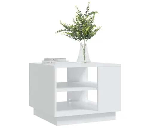 Kohvilaud, Valge, 55 X 55 X 43 cm Puitlaastplaat