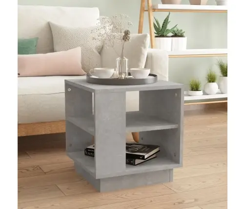 Kohvilaud, Betoonhall, 40X40X43 cm Tehispuit