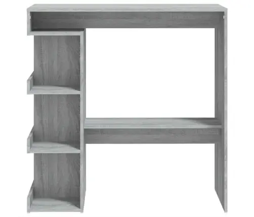 Bāra Galds Ar Plauktu, Pelēka Sonoma Krāsā, 100X50X101,5 Cm Vidaxl