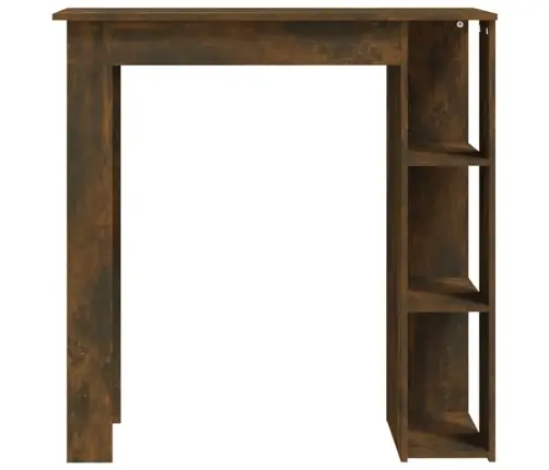 Bāra Galds Ar Plauktu, Kūpināta Ozolkoka Krāsā, 102X50X103,5 Cm Vidaxl