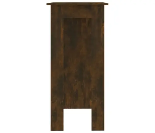 Bāra Galds Ar Plauktu, Kūpināta Ozolkoka Krāsā, 102X50X103,5 Cm Vidaxl