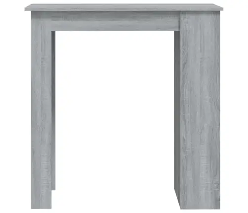 Bāra Galds Ar Plauktu Pelēcīgs 102X50X103,5Cm Inženierijas Koks Vidaxl