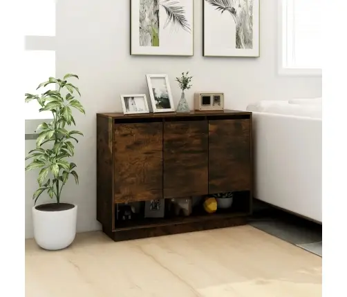 Kumode, Ozolkoka Krāsa, 97X31X75 Cm, Inženierijas Koks Vidaxl