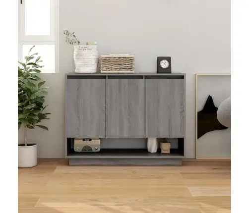 Kumode, Pelēka Ozolkoka, 97X31X75 Cm, Inženierijas Koks Vidaxl