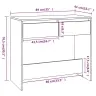 Konsoollaud, Hall Sonoma Tamm, 89X41X76,5 cm Tehispuit