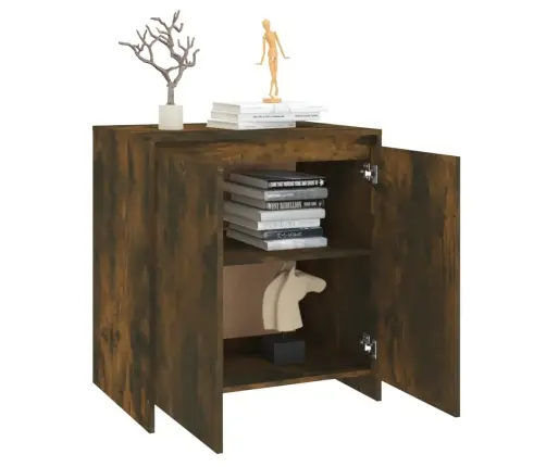 Šoninė Spintelė, Dūminio Ąžuolo, 70X41X75cm Apdirbta Mediena