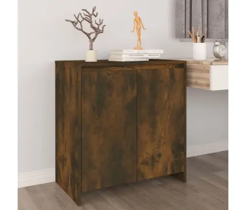 Šoninė Spintelė, Dūminio Ąžuolo, 70X41X75cm Apdirbta Mediena