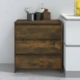 Kumode, Ozolkoka Krāsa, 70X41X75 Cm, Inženierijas Koks Vidaxl