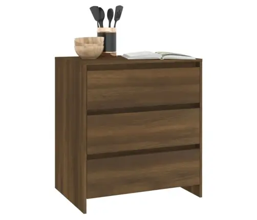 Puhvetkapp, Pruun Tamm, 70X41X75 Cm Tehispuit Puhvetkapp, Pruun Tamm, 70X41X75 Cm Tehispuit