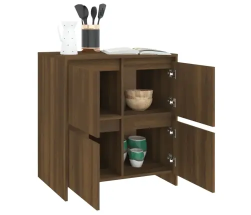 Šoninė Spintelė, Ruda Ąžuolo, 70X41X75cm Apdirbta Mediena