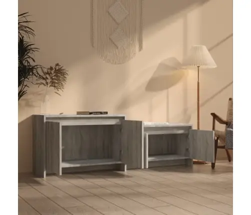 Televizoriaus Spintelė, Pilka Ąžuolo, 146,5X35X50cm Mdp