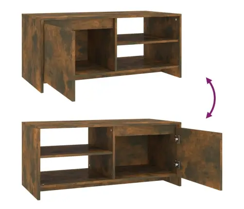 Kafijas Galdiņš, Ozola Krāsa, 102X50X45 Cm, Inženierijas Koks Vidaxl