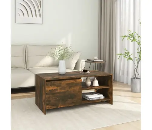 Kafijas Galdiņš, Ozola Krāsa, 102X50X45 Cm, Inženierijas Koks Vidaxl