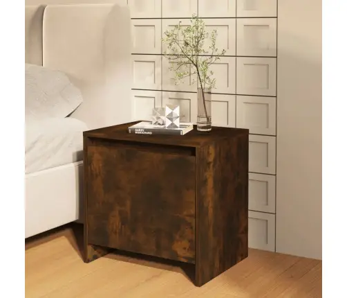 Naktinė Spintelė, Dūminio Ąžuolo, 45X34X44,5cm Mediena