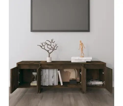 Televizoriaus Spintelė, Dūminio Ąžuolo, 120X30X40,5cm Mediena