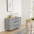 Kumode Ar 3 Atvilktnēm, Pelēcīga, 120X41X75Cm Inženierijas Koks Vidaxl