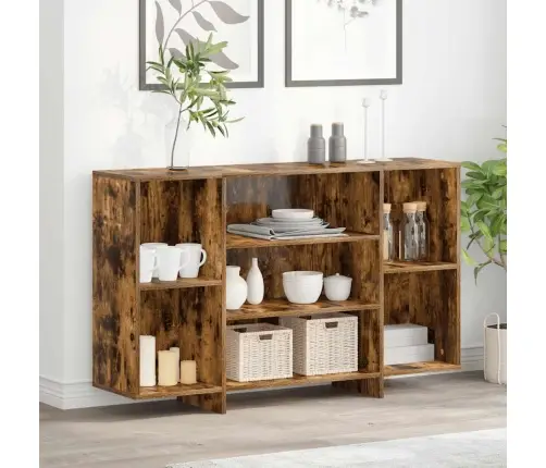 Šoninė Spintelė, Dūminio Ąžuolo, 120X30X75cm Apdirbta Mediena