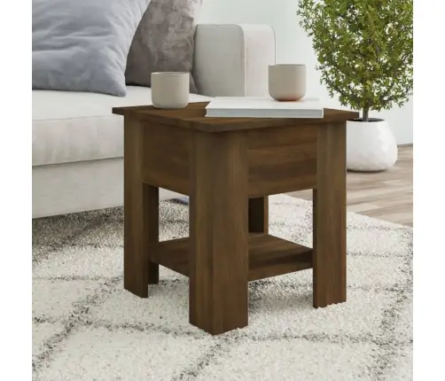 Kafijas Galdiņš, Ozolkoka Krāsa, 40X40X42 Cm, Inženierijas Koks Vidaxl