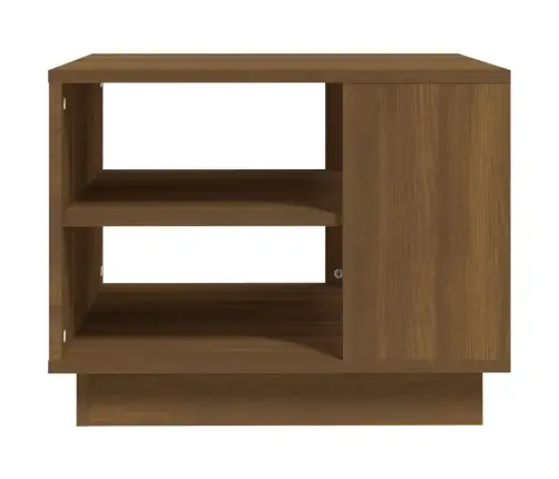 Kafijas Galdiņš, Ozola Krāsa, 55X55X43 Cm, Inženierijas Koks Vidaxl