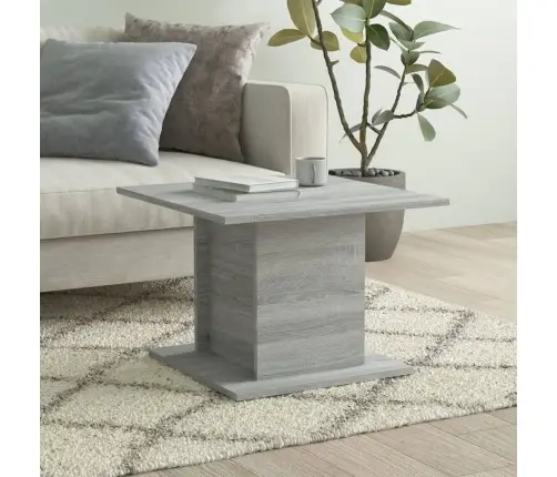Kafijas Galdiņš, Pelēka Ozola, 55,5X55,5X40Cm Inženierijas Koks Vidaxl